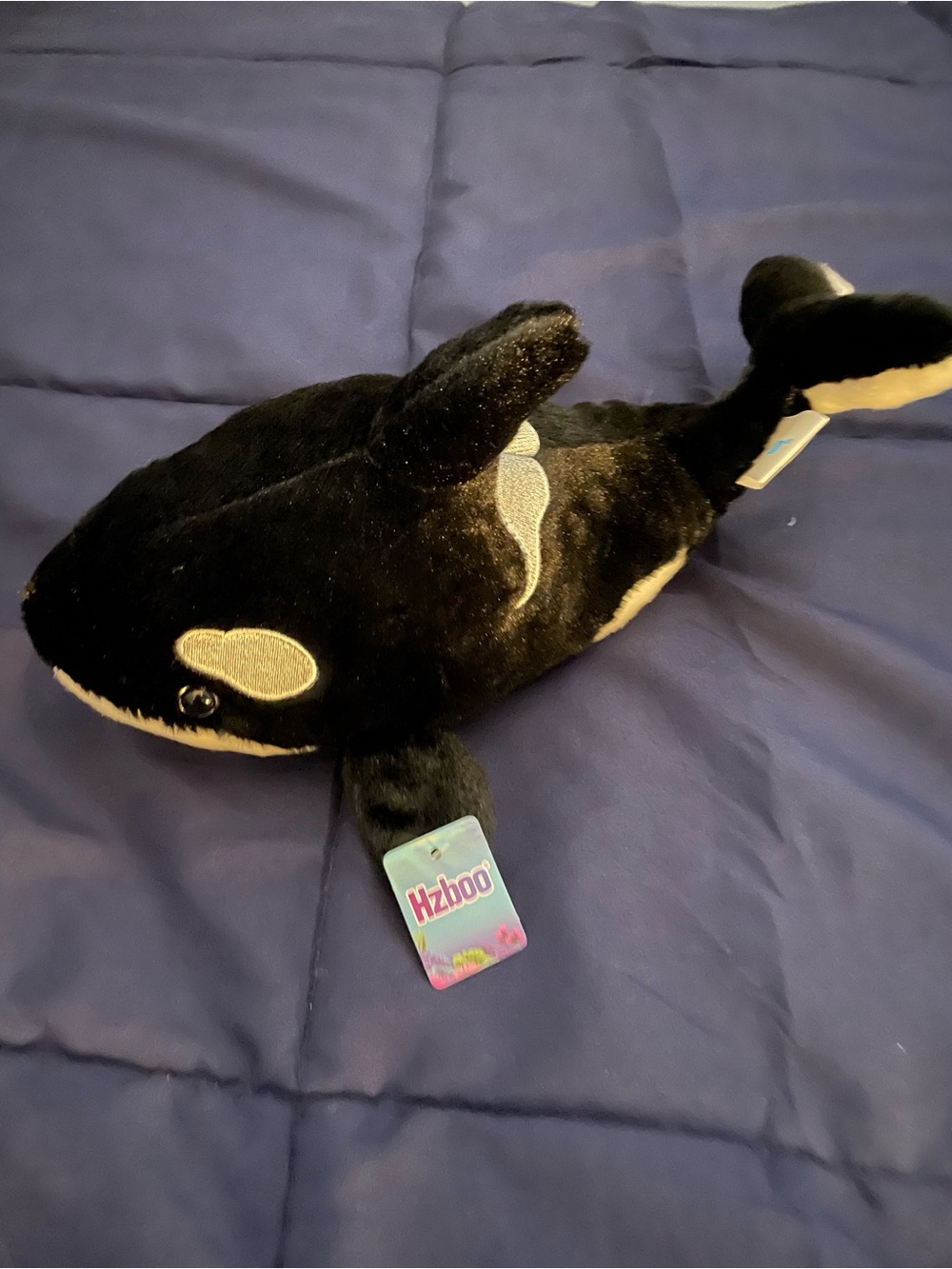 Ocean Plush Killer Whale Stuffed Animal - Black & White